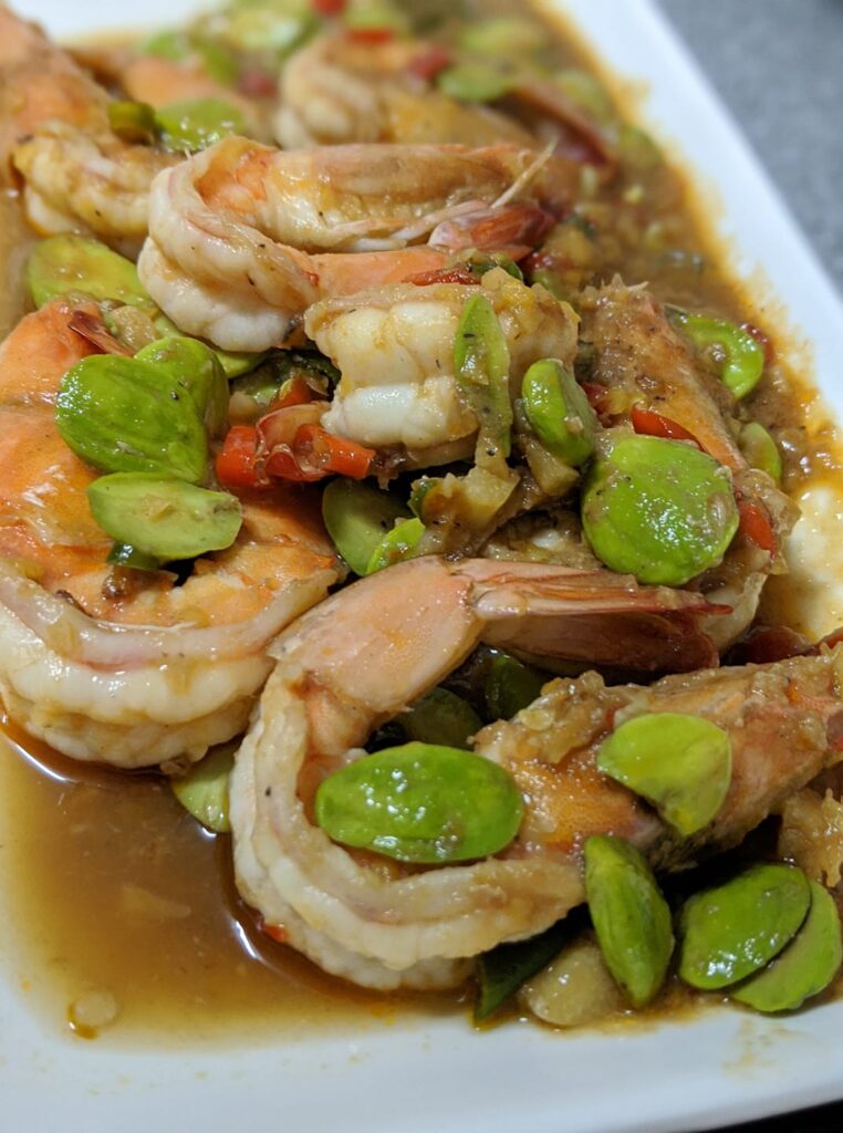 ผัดสะตอกุ้ง